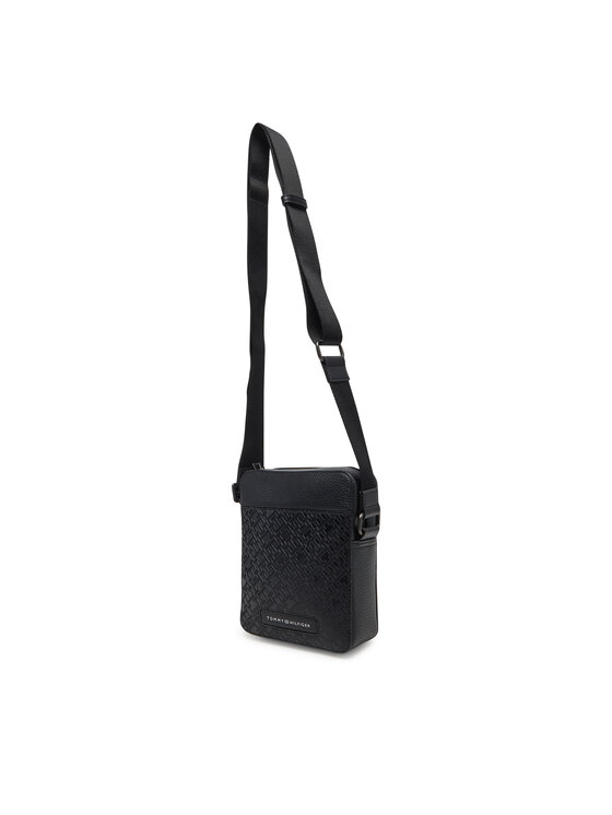 Tommy Hilfiger Tommy Hilfiger Плоска сумка Th Monogram Mini Preporter AM0AM13210 Чорний
