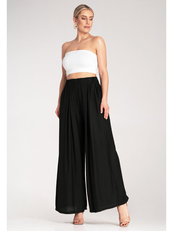 FIGL FIGL Pantaloni da donna M1158 Nero Regular Fit