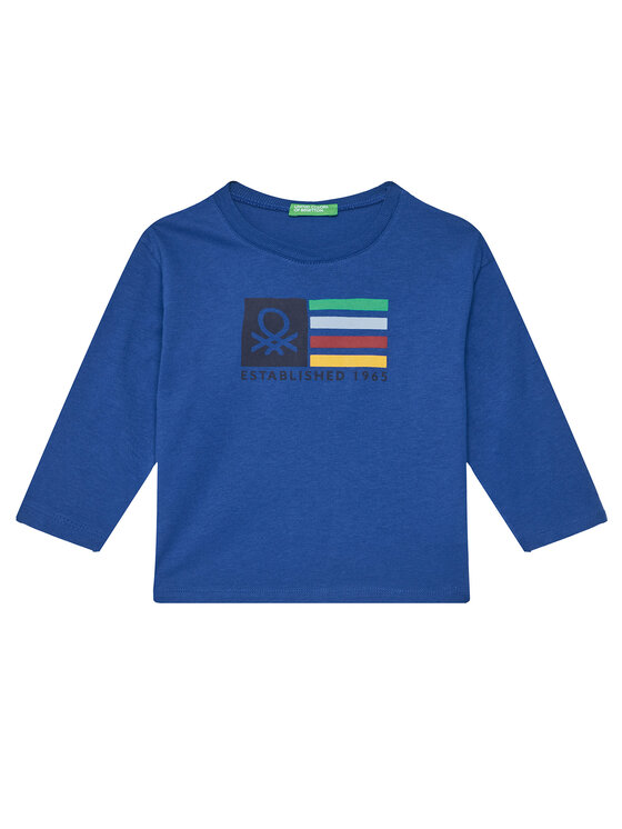 United Colors Of Benetton United Colors Of Benetton Blúzka 3I1XG10F2 Modrá Regular Fit