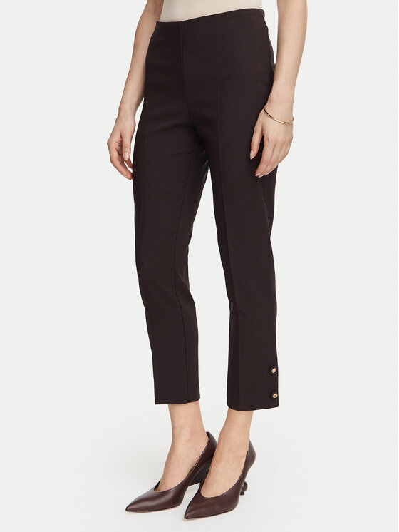 Rinascimento Rinascimento Pantaloni capri CFC0130137003 Maro închis Slim Fit