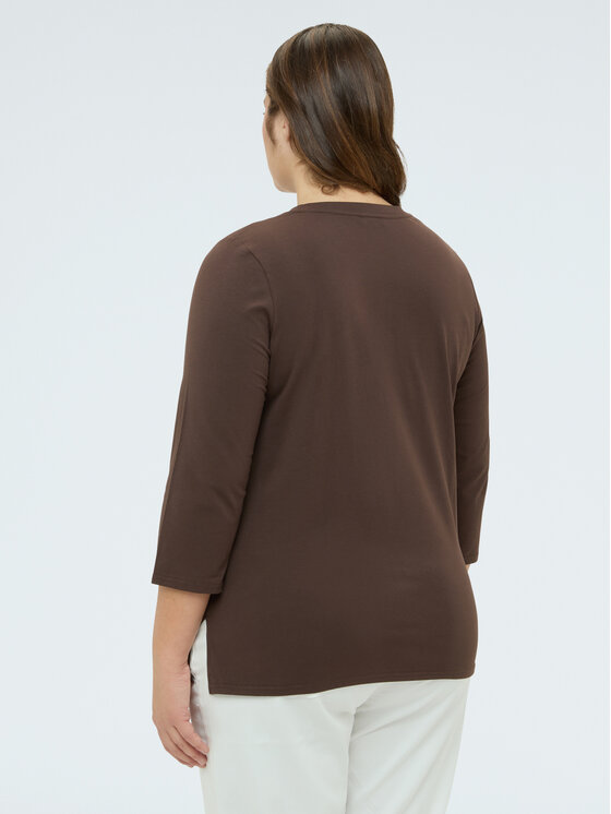 Fiorella Rubino Fiorella Rubino T-shirt G03TL008894N022 Marrone Regular Fit