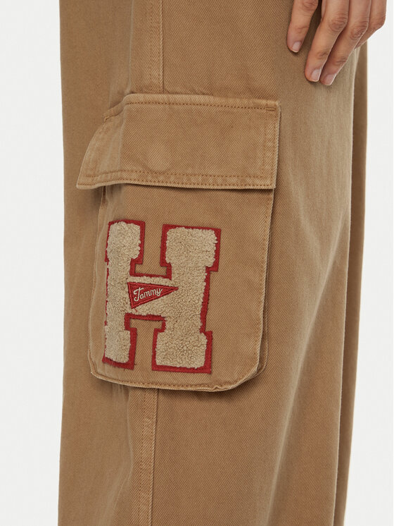 Tommy Jeans Tommy Jeans Hlače DW0DW20531 Bež Relaxed Fit