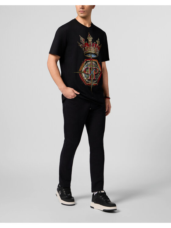 PHILIPP PLEIN PHILIPP PLEIN T-Shirt 29021 Czarny Regular Fit