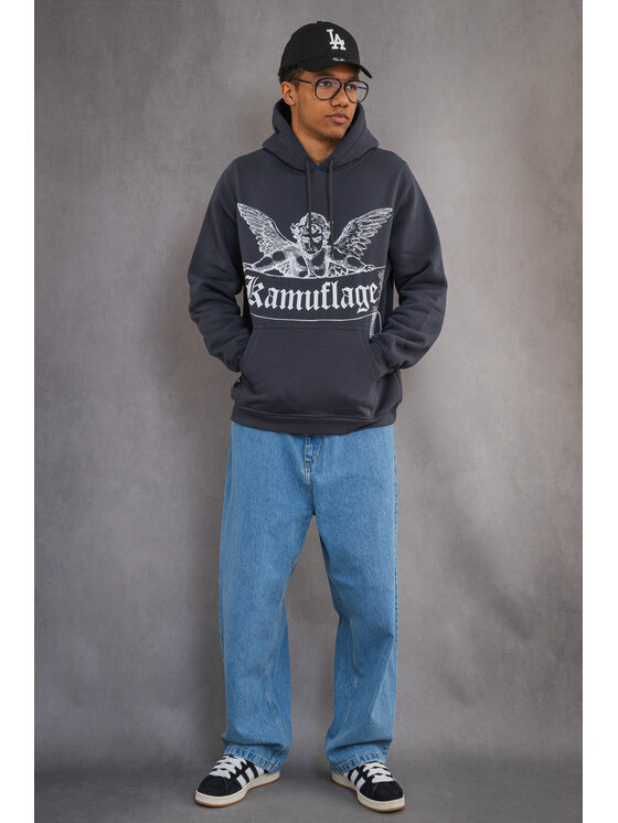 Kamuflage Kamuflage Bluza Hellfire Szary Oversize