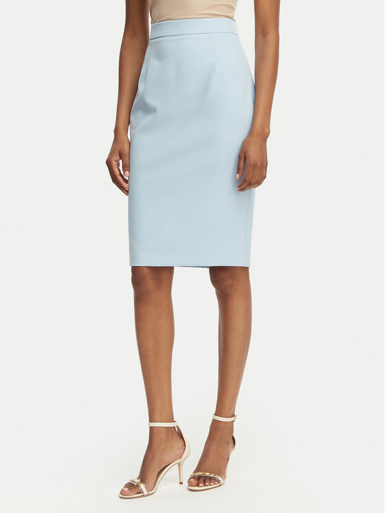 Maryley Fustă mini 26EB710/43MA Albastru deschis Regular Fit