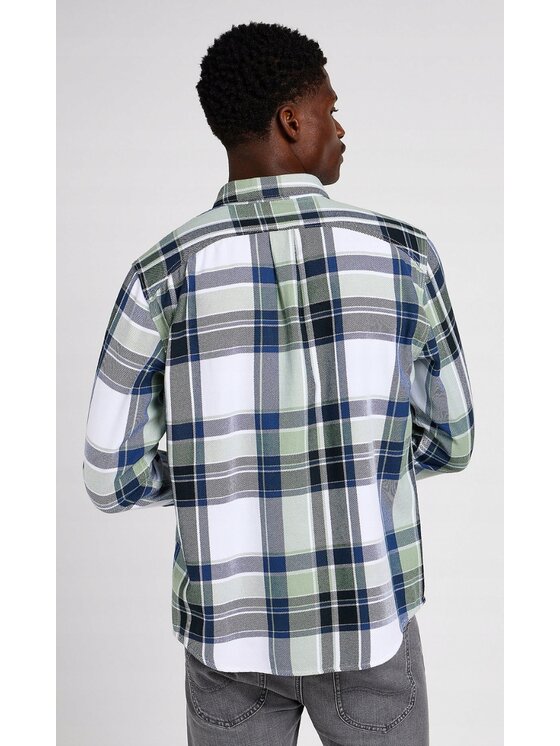Lee Lee Koszula Riveted Shirt Niebieski Relaxed Fit
