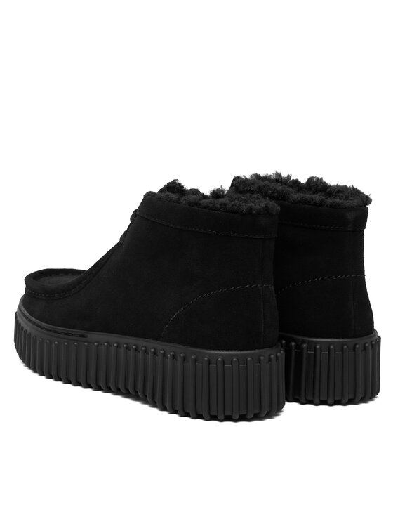 Clarks Clarks Šnurovacia obuv Torhill Moss 26182916 Čierna