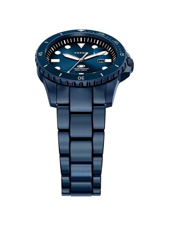 Fossil Fossil Zegarek FS6166 Niebieski