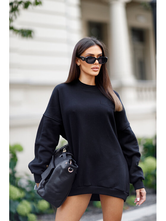 LilaLou LilaLou Mikina Lucky Čierna Regular Fit