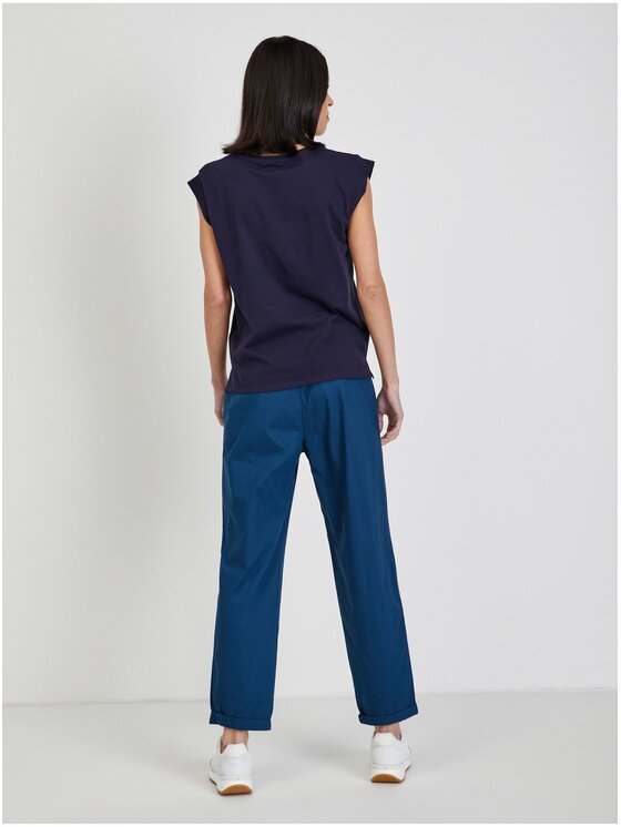 Orsay Orsay T-Shirt 166436-526000__M Granatowy Regular Fit