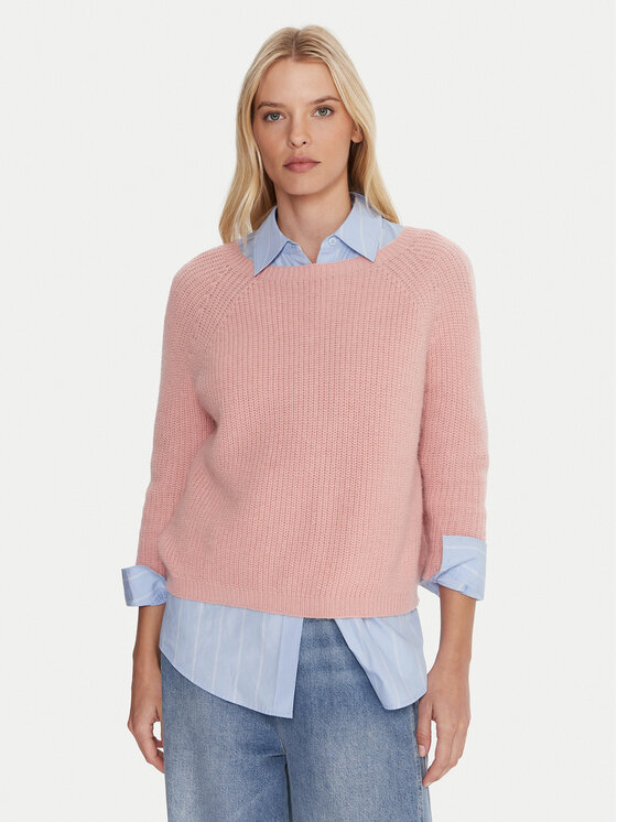 Weekend Max Mara Sweter Xeno 2525366102 Różowy Relaxed Fit