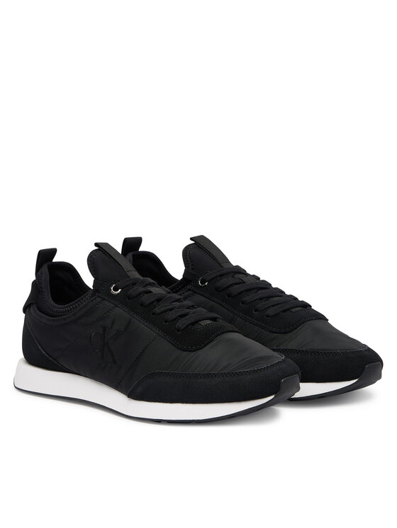 Calvin Klein Jeans Calvin Klein Jeans Sneakers Retro Runner Sock Laceup Mix YM0YM01414 Negru