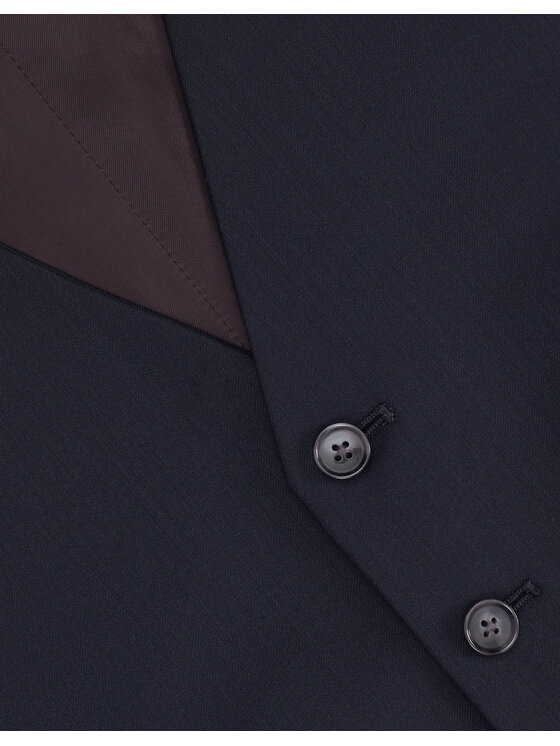 Borgio Borgio Kamizelka marradi Granatowy Slim Fit