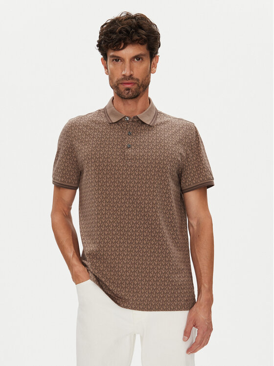 Michael Kors Michael Kors Polo marškinėliai CS550V85KS Ruda Regular Fit
