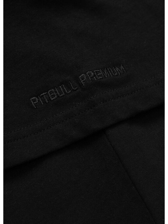 PITBULL PITBULL T-Shirt Koszulka męska Garment Washed SMALL LOGO XXL Czarny Regular Fit
