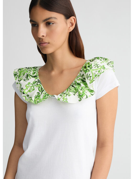 Liu Jo Liu Jo T-Shirt WA5364J6308M9538 Zielony Regular Fit