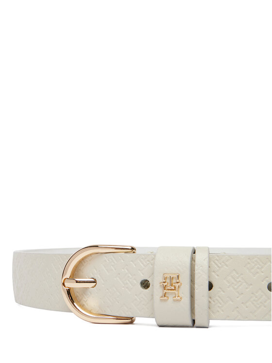 Tommy Hilfiger Tommy Hilfiger Pasek Damski Ess Effortless 2.5 Go Mono AW0AW18856 Biały