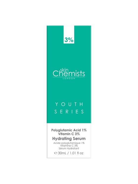 skinChemists skinChemists Serum nawilżające - kwas poliglutaminowy 1%, witamina C 3% Serum
