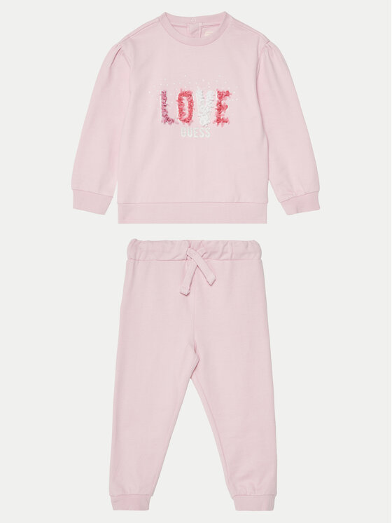 Dziewczęcy Dres Guess, Rozmiar 3/6M, Różowy, A5RG04 KA6R4
