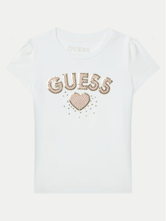 Guess Guess Komplekti kuuluvad t-särk ja seelik K5RG06 K6YW0 Valge Regular Fit