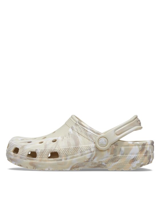 Crocs Crocs Klapki Classic Marbled Clog 206867 Beżowy