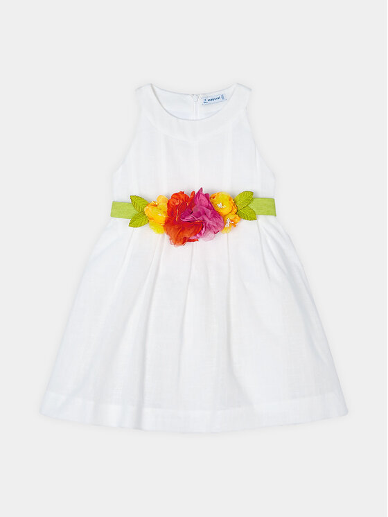 Mayoral Mayoral Elegantes Kleid 3959 Weiß Regular Fit