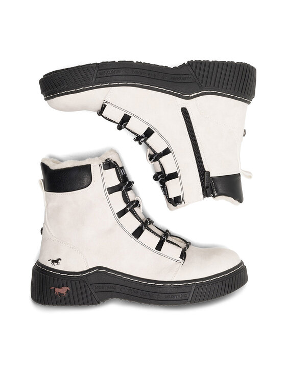 Mustang Mustang Botine 1436-605 Alb