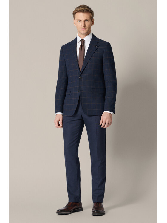 Lancerto Lancerto Marynarka Soncino MA131126000030 Granatowy Regular Fit