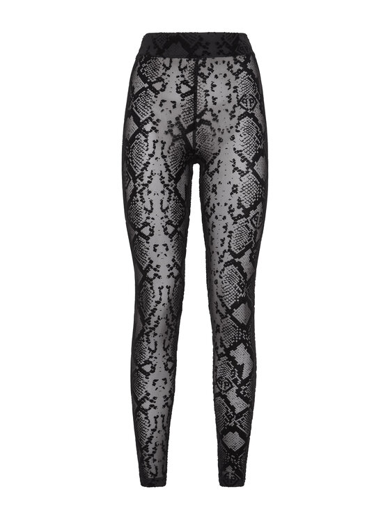 PHILIPP PLEIN PHILIPP PLEIN Legginsy 1577 Czarny Skin Tight Fit