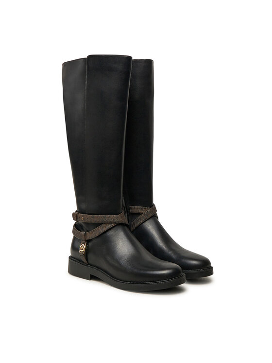 MICHAEL Michael Kors MICHAEL Michael Kors Kozaki Abigail Leather Riding Boot 40F4ABMB7L Czarny