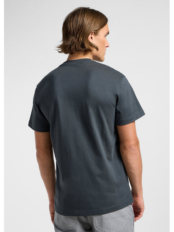 Lee Lee T-Shirt WW POCKET TEE Szary Regular Fit