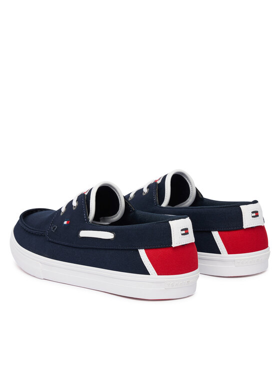 Tommy Hilfiger Tommy Hilfiger Tenisice Th Boat Vulc Sneaker Canvas FM0FM05877 Tamnoplava