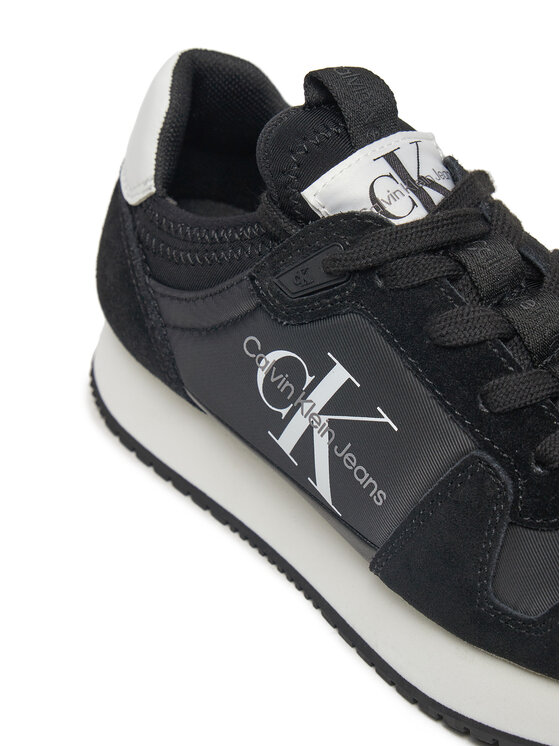 Calvin Klein Jeans Calvin Klein Jeans Tenisice Runner Sock Laceup Ny-Lth W YW0YW00840 Crna