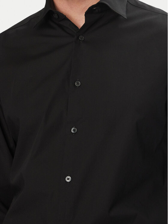 Calvin Klein Calvin Klein Košeľa Essential LV019EU001 Čierna Regular Fit