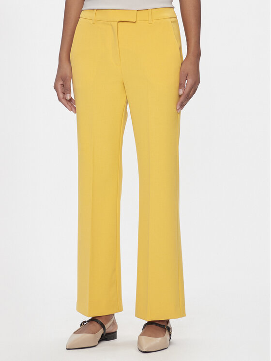 Marella Bavlnené nohavice Child 2413131061200 Žltá Regular Fit