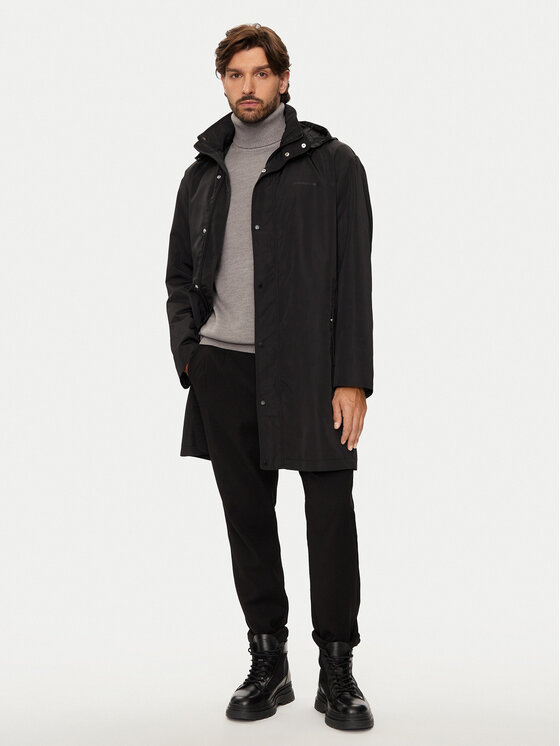 Armani Exchange Armani Exchange Kevad-sügis jope 6DZKL8 ZN5KZ 1200 Must Regular Fit