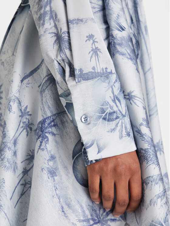 Guess Guess Kokteilinė suknelė W5YK00 WF1T2 Mėlyna Regular Fit