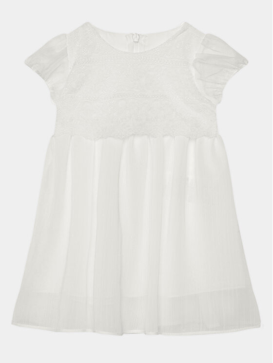 Coccodrillo Elegantné šaty WC4128205EBG Biela Regular Fit