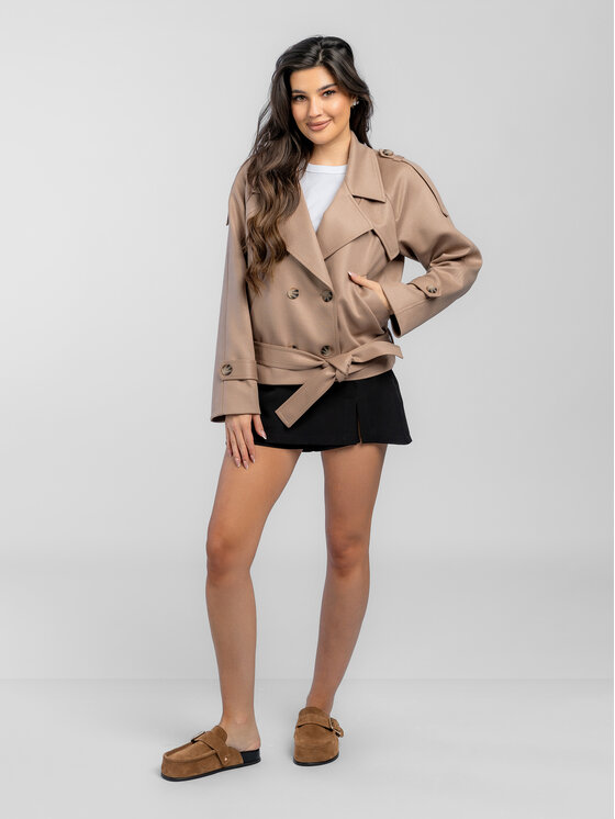 Salme Salme Prechodný kabát Bona Hnedá Regular Fit