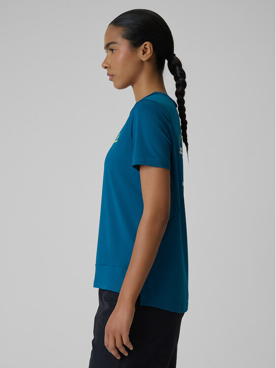 4F 4F Koszulka rowerowa GET LOST FEEL FOUND Turkusowy Regular Fit