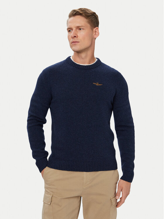 Aeronautica Militare Aeronautica Militare Pullover 262MA1645UL00924 Dunkelblau Regular Fit