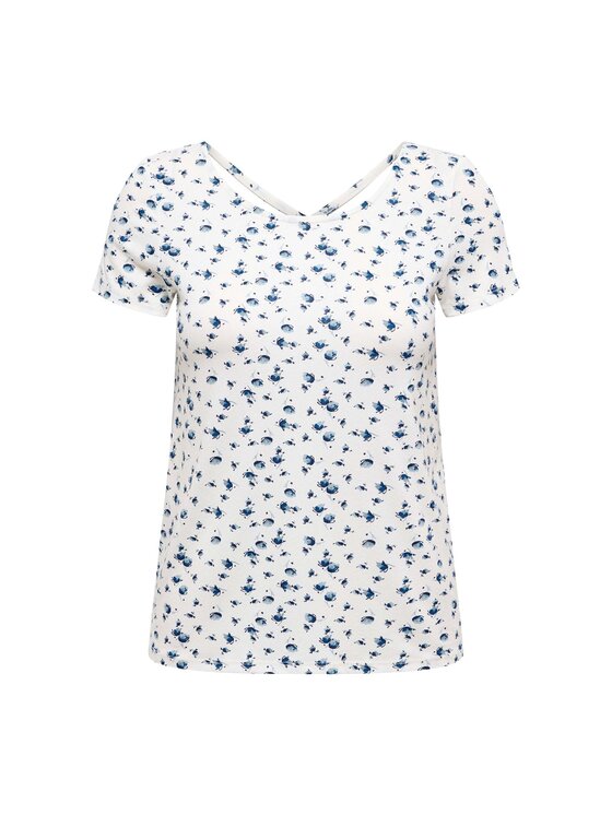 ONLY ONLY Bluse Bera 15368588 Weiß Regular Fit