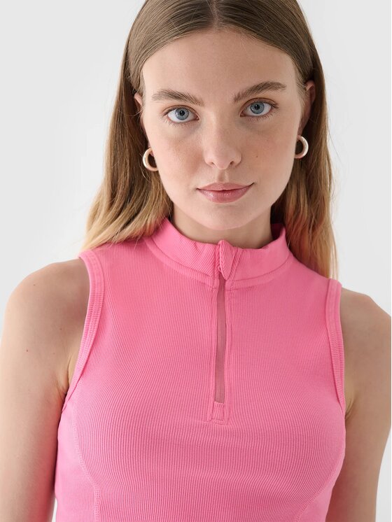 4F 4F Top 4FRAW24TSLEF182-54S Ružová Slim Fit