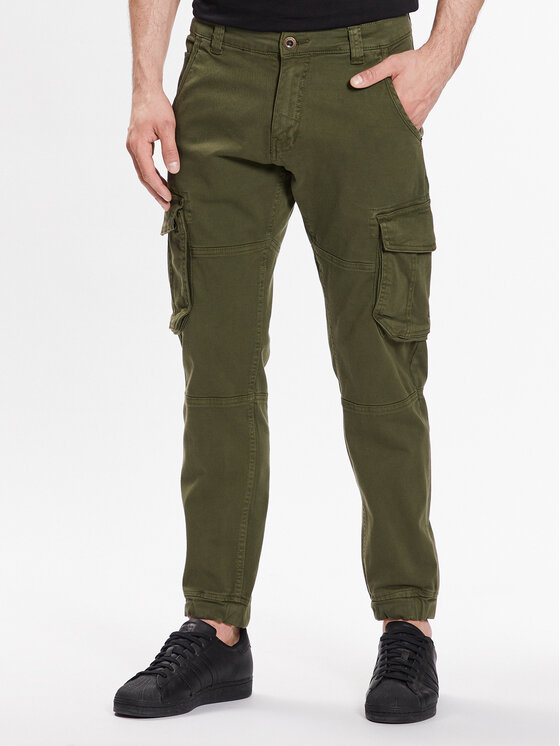 Alpha Industries Alpha Industries Spodnie materiałowe Army 196210 Zielony Regular Fit