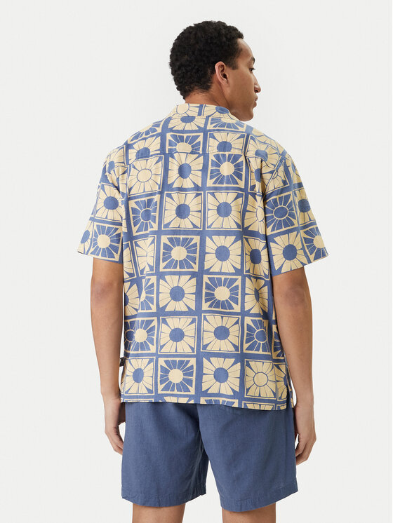 Quiksilver Quiksilver Риза Schank EQYWT04632 Син Regular Fit