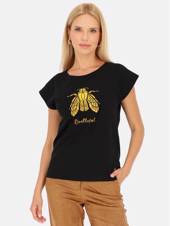 Smashed Lemon Smashed Lemon T-Shirt 24690 Czarny Regular Fit