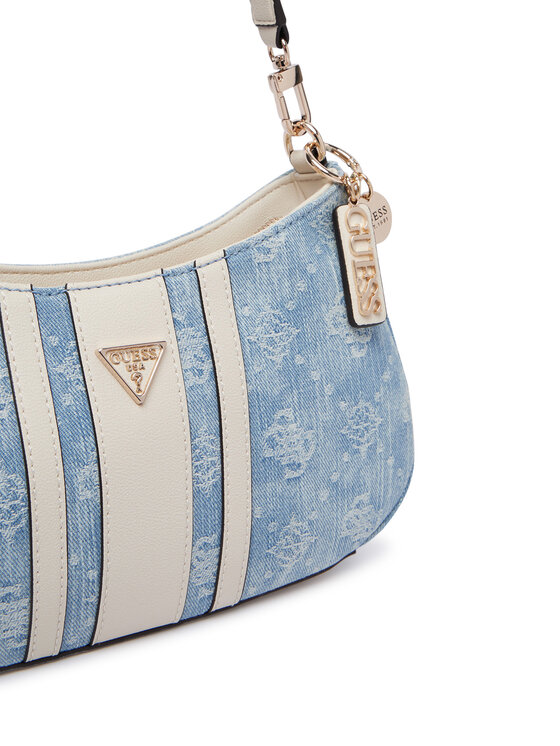 Guess Guess Дамска чанта Noelle II HWDL96 72180 Светлосин