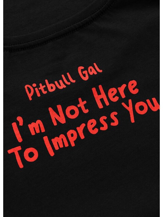 PITBULL PITBULL T-Shirt Koszulka damska SWEETIE-CHU 2 S Czarny Regular Fit