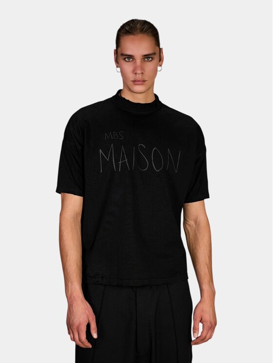 MADE BY SOCIETY MADE BY SOCIETY T-Shirt RAW FIT - T17577 Czarny Basic Fit