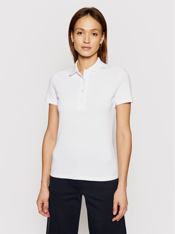 Lacoste Polo PF5462 Balts Slim Fit